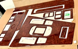 JAGUAR XJS FIT 1982- 1992 DASH TRIM KIT GOLDEN BURL WOOD NEW INTERIOR SET - Zdjęcie 1 z 12