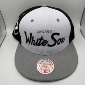 Mitchell & Ness Chicago White Sox Liberty Snapback Hat Black/White/Grey - Picture 1 of 5