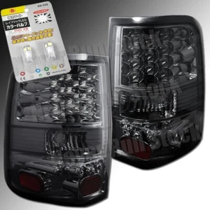 PARA 04-08 FORD F150 HUMO CROMO LUCES TRASERAS LED + BOMBILLAS LED BLANCAS MATRÍCULA - Imagen 1 de 5