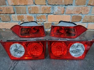 Genuine Acura TSX Honda Accord CL7 Rear Tail Lamps Lights Set 4 Piece 2003-2005 - Picture 1 of 11