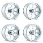 Set 4 16" Ion 171 Polished Wheels 16x8 8x6.5 For Chevy GMC RAM Truck Rims -5mm