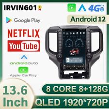13.6" Car GPS Navigation Radio Stereo For Dodge RAM 1500 2500 2019-2021 8+128G (For: Limited)
