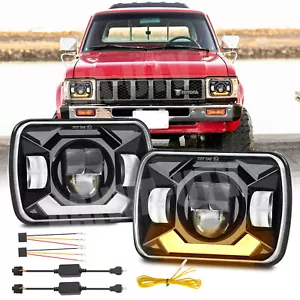 5x7" 7x6" For Toyota Pickup 1982-1995 Truck 4Runner LED Headlight Hi-Lo Beam DRL - Bild 1 von 14