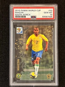 2010 FIFA World Cup Panini #53 Maicon PSA 10 - Picture 1 of 1