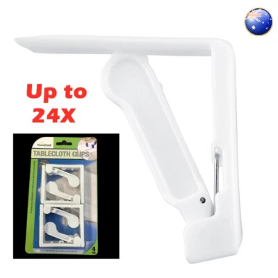 Tablecloth Table Cover Weight Clips Clamps Party Outdoor Camping Picnic Plastic - image 1 of 4