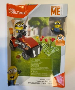 Mega Construx Despicable Me Minion Manic Mower Sealed Box Set Building Toy 61pcs - Picture 1 of 5