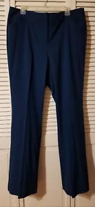 NWT New York & Co Size 18T Tall Pants Slacks Dark Turquoise Blue Poly Blend - Picture 1 of 11