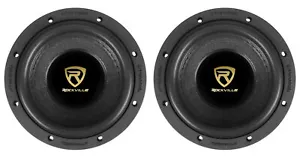 (2) Rockville W65K9D2 6.5" 1000 Watt Car Audio Subwoofers Dual 2-Ohm CEA Subs - Picture 1 of 12