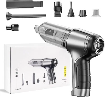 Powerful Car Vacuum Cleaner Wet/Dry Cordless Strong Suction Handheld Cleaning - Image 1 of 4