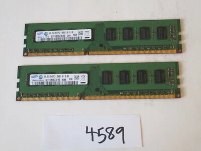 Samsung 2x2Gb=4Gb PC3-10600 1333Mhz DDR3 Desktop Memory RAM (4589) - Image 1 of 2