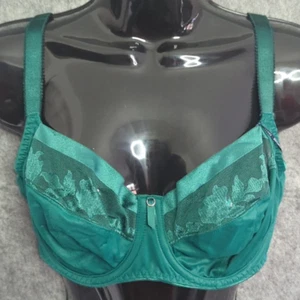 Fantasie Damen Illusion Bügel Seitenstütze Full Coverage UK 34E Grün - Bild 1 von 9