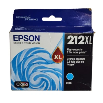 Genuine Epson T212XL Cyan High Yield (T212XL220-S/CP) - Exp.: 08-2023 - Image 1 of 3