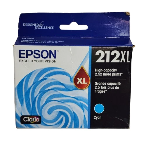 Genuine Epson T212XL Cyan High Yield (T212XL220-S/CP) - Exp.: 08-2023 - Image 1 of 3
