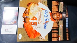 Bob Gibson Signed 8x10 Photo JSA Certified - Picture 1 of 4