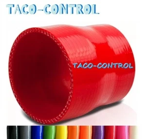 ID 102mm-114mm Straight Reducer Silicone Hose Connector Coupler 3 inch Tube Red - Imagen 1 de 9