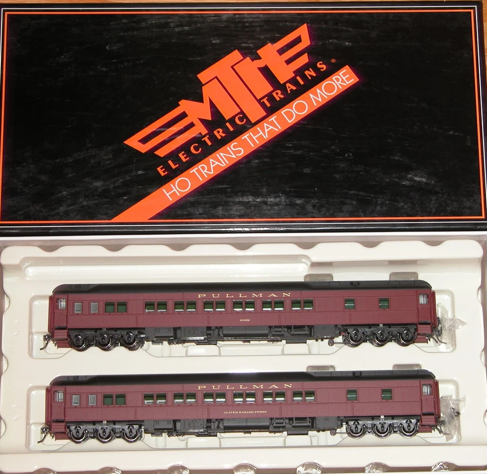 HO MTH 80-40003 2 CAR HEAVYWEIGHT SLEEPER SLEEPER PASSENGER SET PENNSYLVANIA PRR - Image 1 of 1