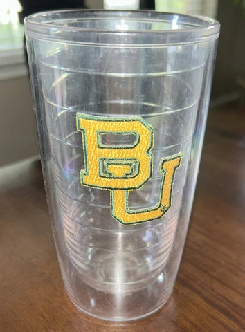 Baylor Bears Tervis Tumbler NCAA Gold Patch 16 oz Lifetime Guarantee Cover