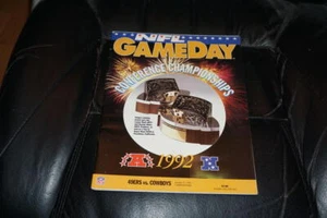 1992 NFC CHAMPIONSHIP NFL FOOTBALL PROGRAM 49ERS VS COWBOYS NEAR MINT - Bild 1 von 3