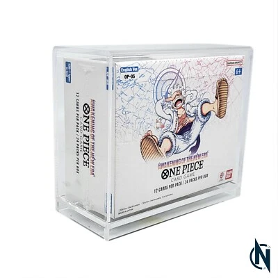 CARDNAX Funda acrílica para One Piece OP05 Awakening of the new Era Booster Display protección UV