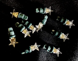 10 Vintage Star-Shaped MINI Replacement LIGHT BULBS for String Lights - Picture 1 of 1