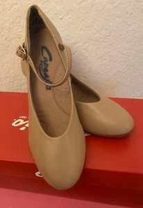 Capezio Tap Jr Footlight 550 Carmel Sizes 5 and 5.5 - Picture 1 of 3