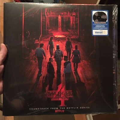 Stranger Things 4 Soundtrack Vinyl LP Alternate Cover Lmtd. Exclusive Puzzle-NEW - Image 1 of 2