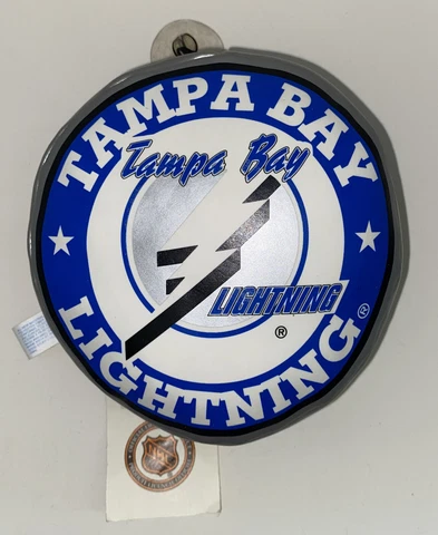 Good Stuff NHL Tampa Bay Lightning Team Logo Hockey Puck Window Hanger Plush NWT Cover