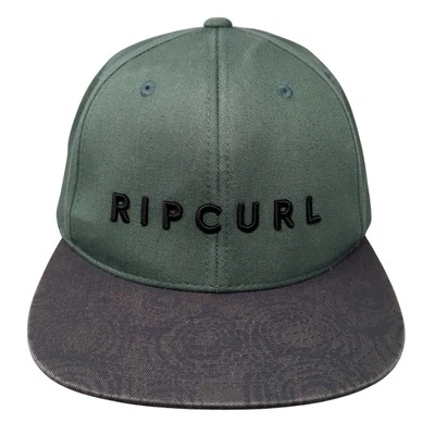 Кепка-бейсболка Rip Curl зеленая один размер регулируемая вышитая легкая хлопковая - Изображение 1 из 4