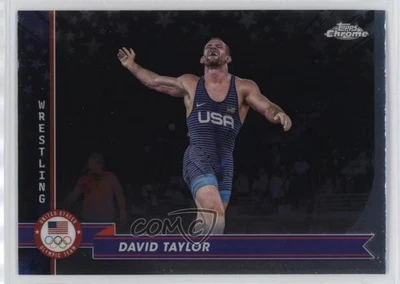 2024 Topps Chrome US Olympic & Paralympic Team and Hopefuls David Taylor #162 - Image 1 of 2