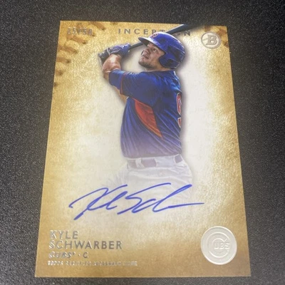 Kyle Schwarber 2015 Gold Inception Auto 25/50 - Image 1 of 4