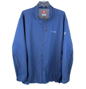 Columbia Titanium Omni-Heat Soft Shell Blue Full Zip Jacket Men's 4XT - Picture 1 of 13