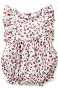 NWT Petite Plume Pink Floral Bubble Romper/ Summer Love Roses 12/18 M NWT - Picture 1 of 7