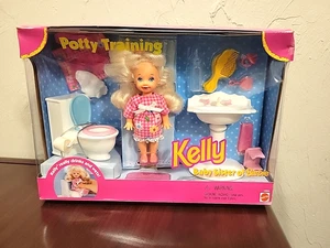 1996 New In Box Mattel Potty Training KELLY Baby Sister of Barbie Bathroom Set - Picture 1 of 3