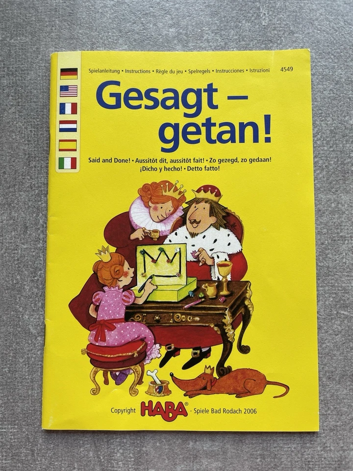 ERSATZTEIL Haba Gesagt-getan, Anleitung - Bild 1 von 1