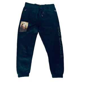 Bob Marley Shoe Palace Sweatpants Urban Reggae Hip Hop Black Streetwear Sz. LG - Picture 1 of 15