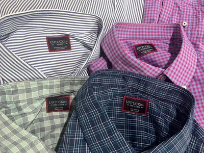 UNTUCKit Men's lot of 4 performance material l/s dress or casual shirts 3XL XXXL - Image 1 of 4