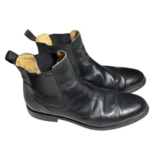 Brooks Brothers Chelsea Stiefel schwarz Herren Größe 10D Leder elegante Schuhe Dainite - Bild 1 von 9