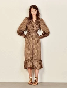 Kleid Wickelkleid Sandro Maje Sézane Massimo Dutti - Bild 1 von 13