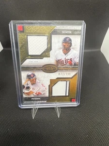 2025 Topps Tier One Torri Hunter/Kirby Puckett Relic /199 (MEM) - Picture 1 of 2