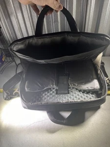 Dell Laptop Bag With Shoulder Strap Black Tags School Work Office Career Zip - Picture 1 of 4