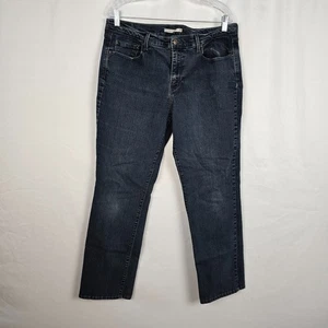 Levi's 505 Straight Women's 14 Blue Dark Wash - Picture 1 of 20