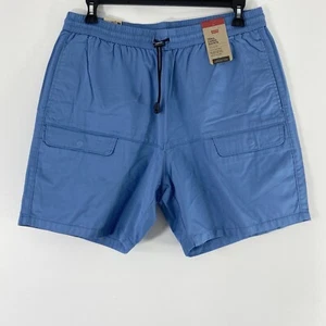 Levi’s Cargo Shorts Men’s XL Blue Trail Walking Beach Elastic Waist New - Picture 1 of 13