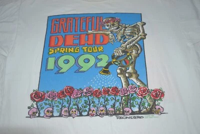 Camiseta GRATEFUL DEAD XL SPRING TOUR 92 Vintage REONEGRO Brockum EE. UU. Garcia Foto 1 de 4