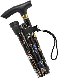 Adjustable Folding Black Floral - Picture 1 of 12