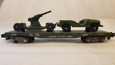American Flyer Army Jeep and  Artillery  Cannon Transport- Custom made S scale. - Image 1 of 4