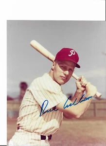 Richie Ashburn "HOF" 8x10 Foto signiert mit Original Ticket von Signierveranstaltung - Bild 1 von 2