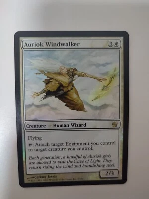 MTG FOIL FIFTH DAWN AURIOK WINDWALKER NM MAGIC THE GATHERING RARE WHITE CREATURE - Image 1 of 4