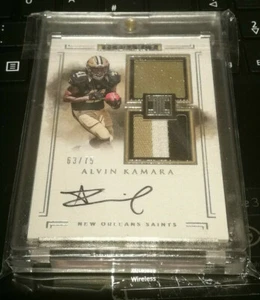 2017 Impeccable Football - Alvin Kamara RC - Saints #117 RPA Helmet Jersey /75 - Bild 1 von 3