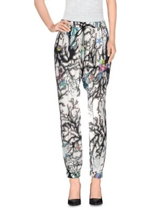JUST CAVALLI BY ROBERTO CAVALLI PRINT JOGGING STYLE TROUSERS DRAWSTRING 42 6 - Picture 1 of 8