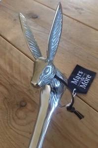 Mars & More Schuhlöffel HASE Metall silber Schuhanzieher Schuh Anzieher Rabbit - Bild 1 von 6